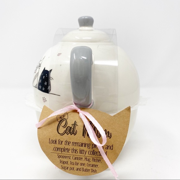 *SOLD* Cat Mom Gift WHIMSICAL Cat Teapot Cat Mug - Picture 3 of 6